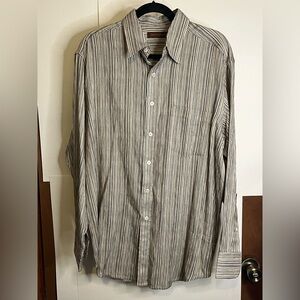 NWT Tori Richard Men’s Large Avenue Silk Blend Long Sleeve Button Down Shirt